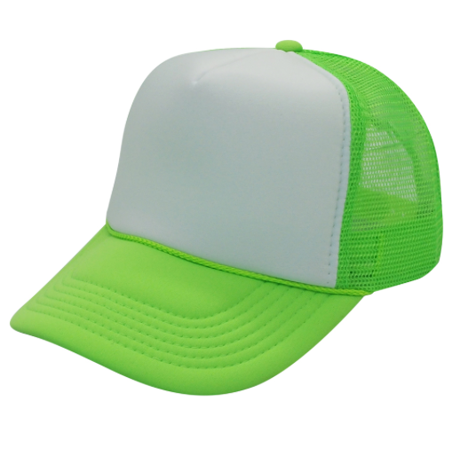 NEON Blank Vintage Style Trucker Hat