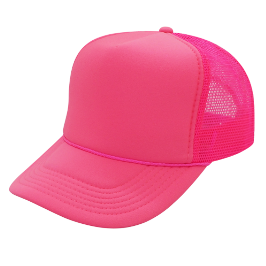 NEON Blank Vintage Style Trucker Hat