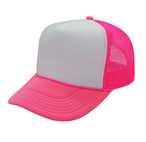 NEON Blank Vintage Style Trucker Hat