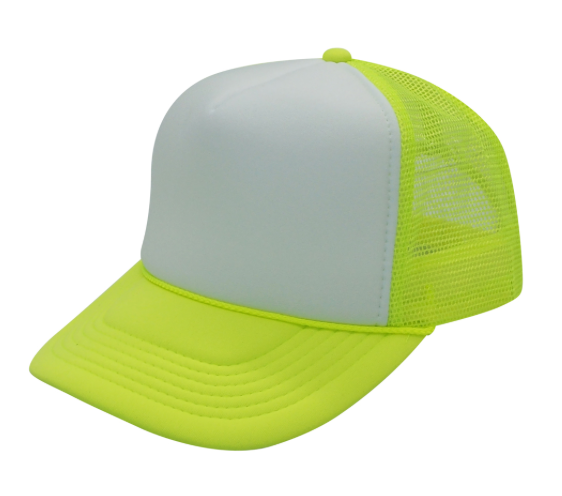 NEON Blank Vintage Style Trucker Hat
