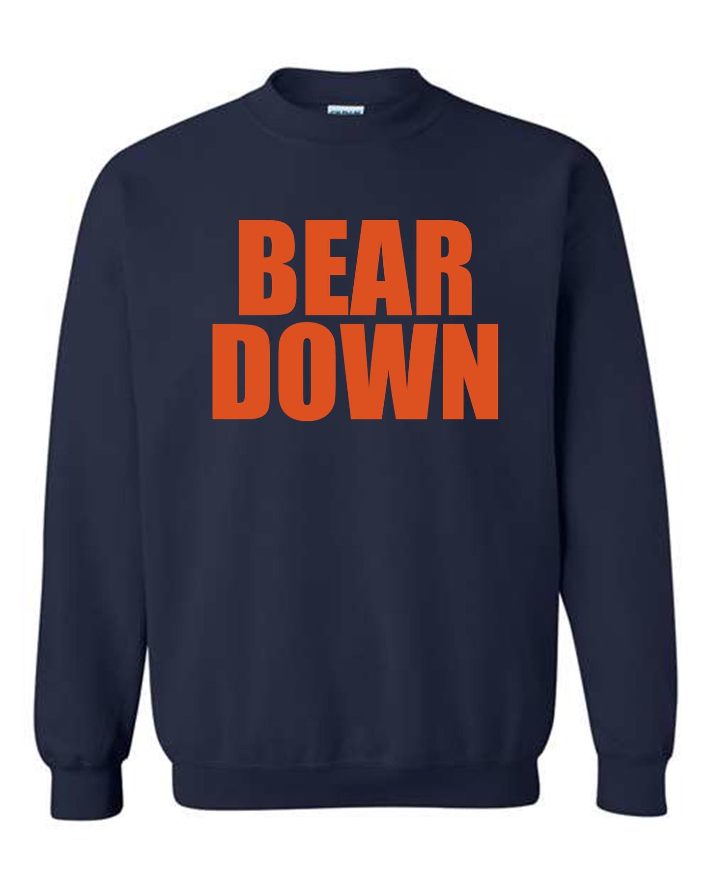 BEAR DOWN Custom Sweatshirt, Bears fans, Chicago Football fans, A must have this football season